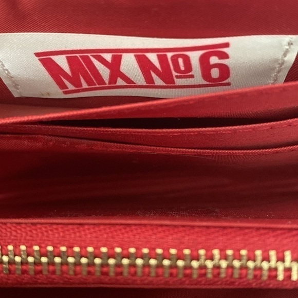 Red Zip-Up Wallet with Tassel - Picture 9 of 9